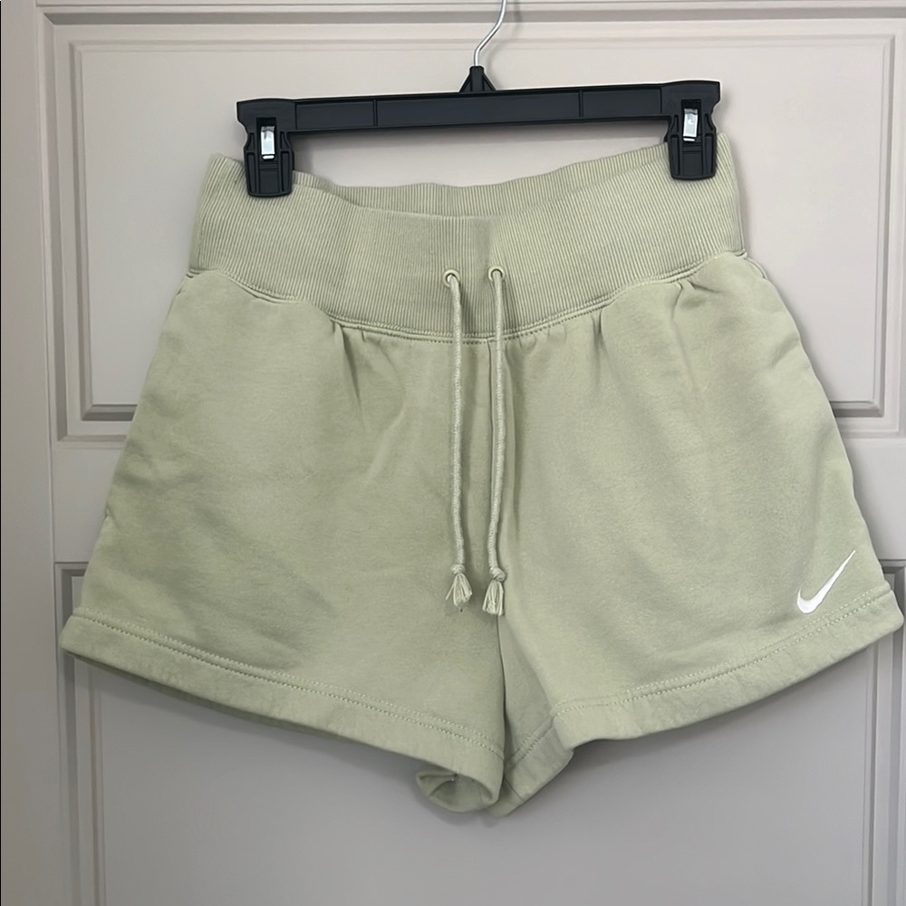 Nike lime green Athletic Shorts with Drawstring Waistband